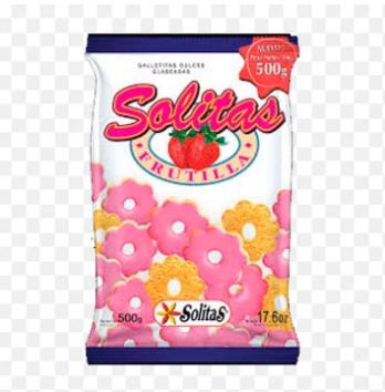 Galletitas Solitas Frutilla 500g maf